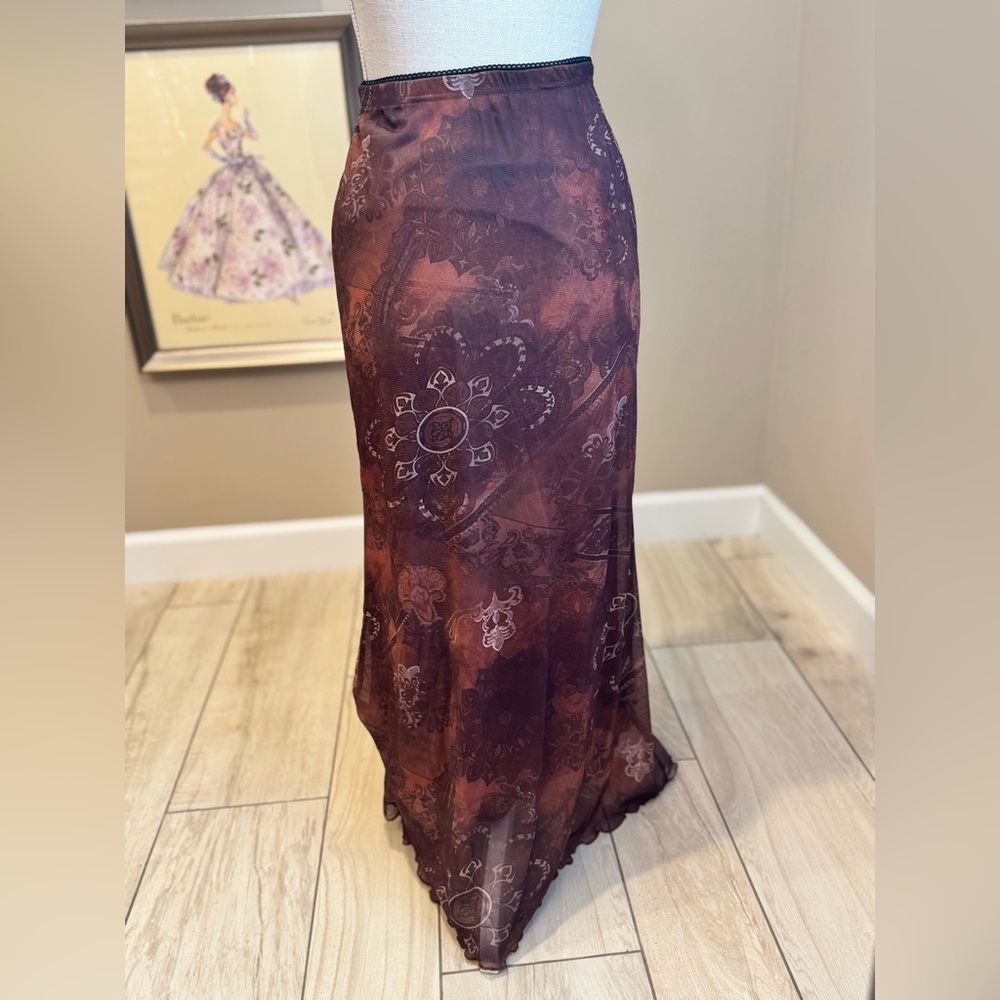 5 for $30 NWT! AVANOVA Floral Brown Maxi Skirt